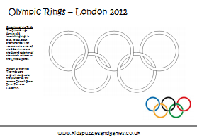 olympic rings coloring sheet kids puzzles and games