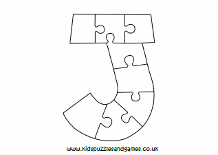 J Letter Jigsaw Puzzle - Kids Puzzles 
