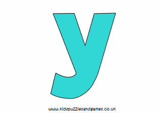 Y Coloured Lowercase Printable Kids Puzzles And Games