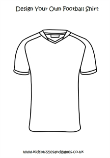 Design Your Own Football Shirt - Kids Puzzles and Games