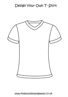 Design Your Own T-shirt - Kids Puzzles and Games